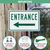 Unique Bargains Aluminum Reflective Rust Free Waterproof Left Arrow Entrance Sign 1 Pc - 3 of 4