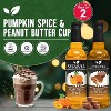 Syruvia Variety Pack - Pumpkin Spice & Peanut Butter Cup Syrup 25.4 Fl oz (2-Pack) - 2 of 4