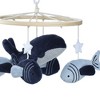 Lambs & Ivy Bubbles & Squirt Whale/Fish Musical Baby Crib Mobile Soother Toy - 3 of 4