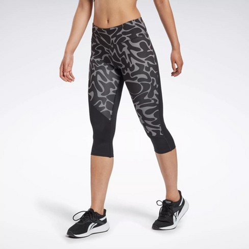 Reebok Running Printed Capri Tights Womens Athletic Leggings : Target