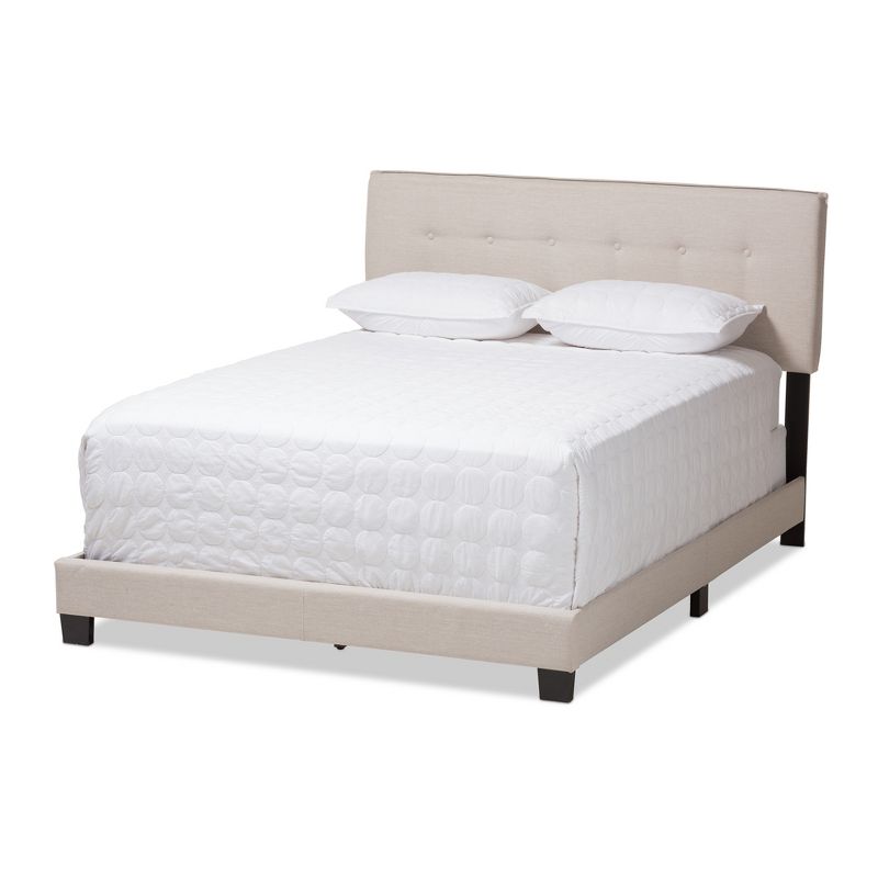 Audrey Modern And Contemporary Fabric Upholstered Bed - Baxton Studio, 1 of 12