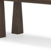 HomeRoots 60" Dark Brown Solid Wood Bench - 4 of 4