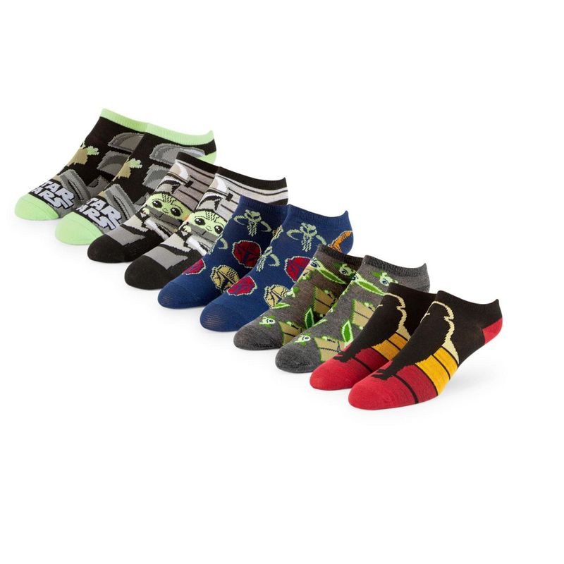 Hypnotic Socks Star Wars: The Mandalorian Unisex Low-Cut Socks | Set B | 5 Pairs | Size 4-10, 1 of 8