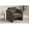 Ridstar Modern Upholstered Armchair with Back And Pillow For Living Room, Bedroom & Reception Waiting Room-Green - 4 of 4