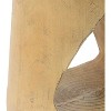 Farmhouse End Table, Unique Round Pedestal Side Table with Tabletop and Hollow Hole, Sofa Table for Living Room, No Assembly Required - 4 of 4