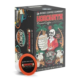Bones Coffee Company Horchata 12 ct Single-Serve Bones Cups Coffee Pods Compatible with Keurig Coffee Maker - 1 of 2