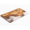 Jeanne Fitz Olive Wood Resin Serving Board Gray - 3 of 4