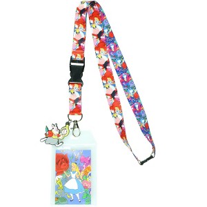 Disney Alice in Wonderland Tea Party Breakaway Lanyard ID Badge Holder - 1 of 4