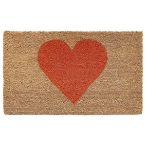 Calloway Mills AZ106732436 Heart Doormat (Orange 24 In. x 36 In.) - 1 of 1