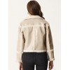 INSPIRE CHIC Women's Faux Fur Paneled PU Leather Thick Parka Jacket Warm Winter Coat - 4 of 4