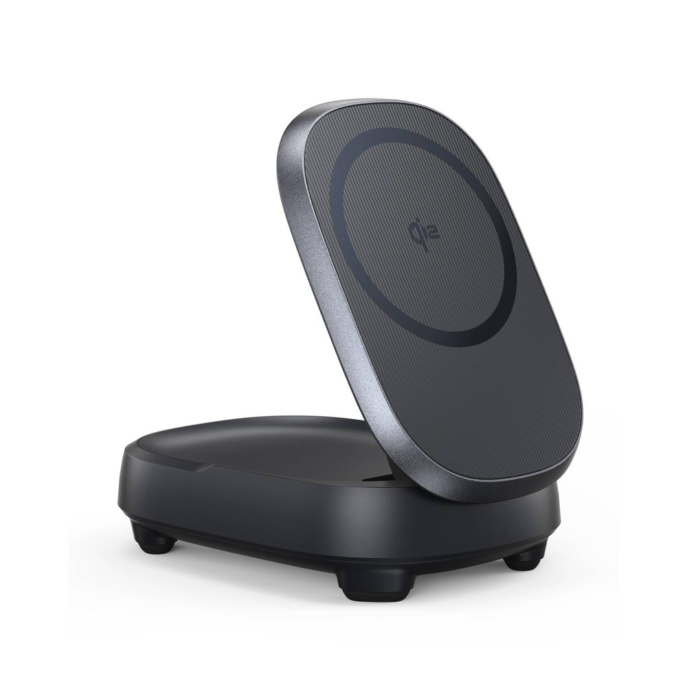 INIU MagPro Pad & Stand Qi2 15W Magnetic Wireless Charger - Black: USB Connection, Quick Charge