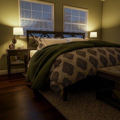 Seven Sleek Oil Rubbed Bronze Swing Arm Wall Lamp with Cream Shade