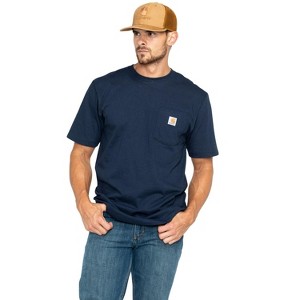Carhartt Men's Loose Fit Heavyweight Logo Pocket Work T-Shirt - K87WHT - 1 of 4
