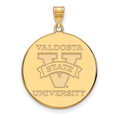 Black Bow Jewelry 10k Yellow Gold Valdosta State Blazers NCAA Extra Large Pendant