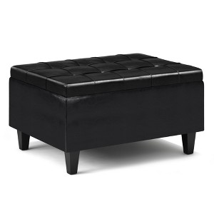 Harrison - Small Coffee Table Storage Ottoman - Midnight Black - 1 of 1