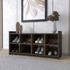 AZL1 Life Concept Shoe Rack Augusta with Eight Shoe Capacity Espresso Mahogany Finish Durable Build for Entryway Room, Black, 42.91"*18.89"*5" - 2 of 4