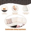Tangkula 6PCS Rattan Patio Sectional Sofa Conversation Set Outdoor w/ Beige Cushions - 3 of 4