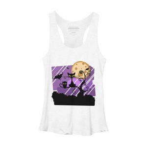 Women's Design By Humans Night Halloween moon By ChadiElHanchi Racerback Tank Top - 1 of 3