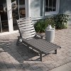 Emma and Oliver Set of 2 Poly Resin Adjustable Adirondack Lounger with Swivel Cup Holder for Indoor/Outdoor Use - 4 of 4