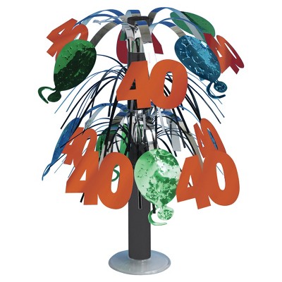 40th Birthday Foil Centerpiece