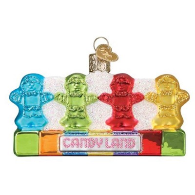Old World Christmas 2.0 Inch Candy Land® Kids Ornament Children Game Rainbow Striped Tree Ornaments