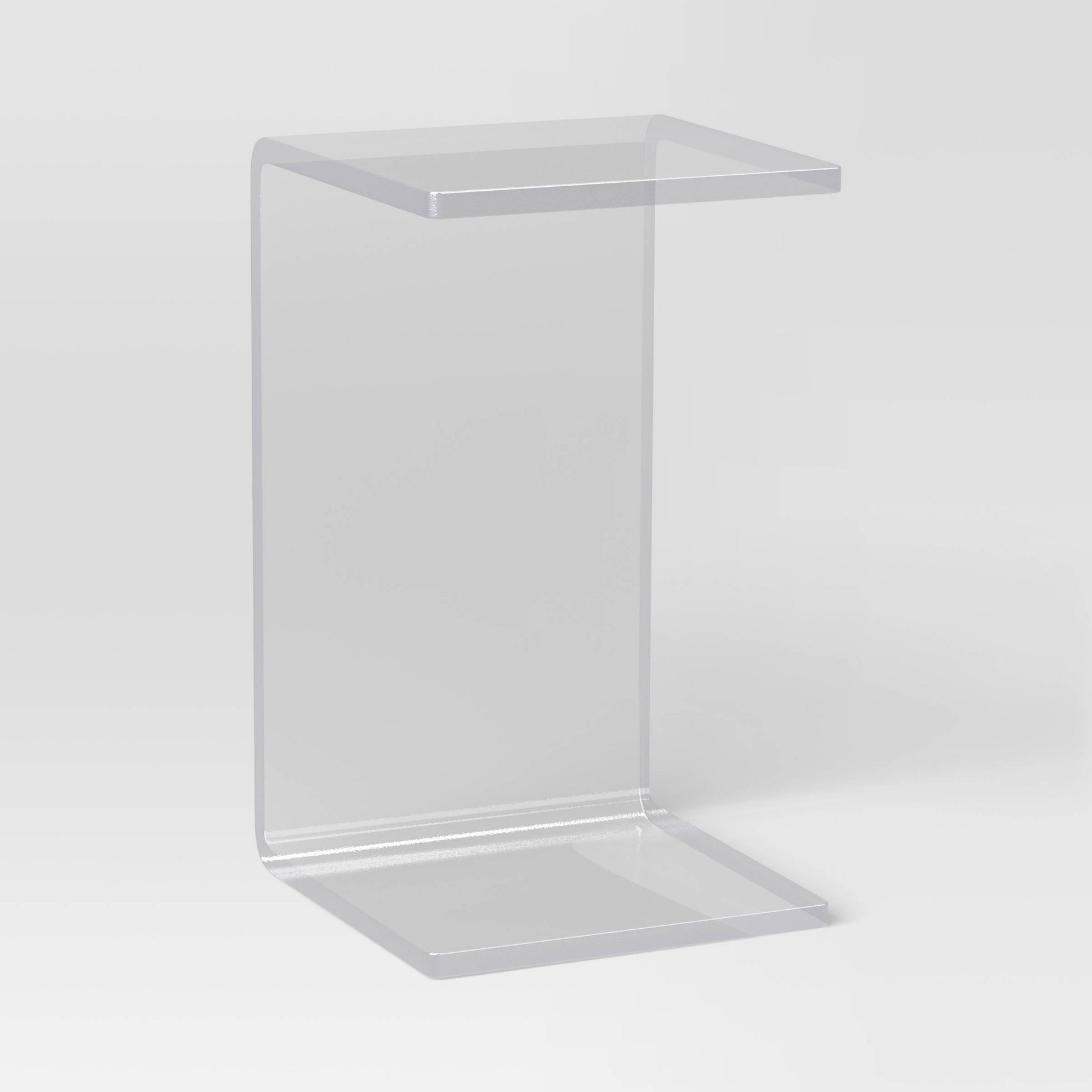 Acrylic C Shaped Side Table Clear - Room Essentials™