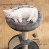 Cat house Modern Kitten Tower for Indoor Cats, Short Carpet Sisal Cat Scratcher Stand with - 3 of 4