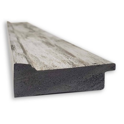 Crackled Metallic Silver Rectangular Bathroom Vanity Mirror