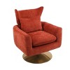 Grungis Upholstered Accent Chair with Wood Frame,29.9"W Linen Swivel Chair for Bedroom,Reading Room - 4 of 4