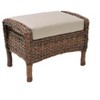 Jiallo Modern Concept Faux Sea Grass Resin Rattan Relaxing Set (1 Armchair and 1 Ottoman) - 3 of 4