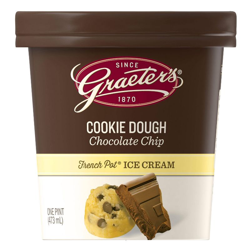 Graeter&#39;s Cookie Dough Chocolate Chip Ice Cream - 1pt, 3 of 4
