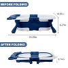 BabyBond Collapsible Baby Bathtub for Infants and Toddlers with Thermometer& 1 Soft Floating Cushion Portable Travel Baby Tub - 3 of 4