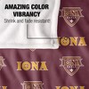 Iona College Logo Pattern Silky Touch Blanket White 50x60 - 4 of 4
