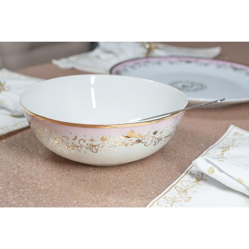 Ukonic Disney Princess Ceramic Serving Bowl | Elegant Dinner Bowl Measures 10.5 Inches, 5 of 8