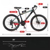 Infurnic 21 Speed 26 Inch Mountain Bike for Adults Teens Men Women Hardtail MTB with Disc Brakes for Trail Commuting, Blue, 71"*25"*39.3" - 2 of 4