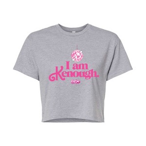 Women's - Barbie - I Am Kenough Disco Ball Cropped Graphic T-Shirt - 1 of 4