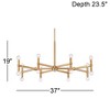 Possini Euro Design Marya Satin Brass Chandelier 37" Wide Modern 24-Light Fixture for Dining Room House Foyer Kitchen Island Entryway Bedroom Home - 4 of 4