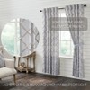 Frayed Lattice Creme & Black Panel Set of 2 84x40 - 2 of 4