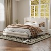 Christopher Knight Home Brock Upholstered Bed  With Boucle Thick Wingback Headboard - 2 of 4