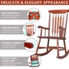 Maggift Patio Accent Chairs, Rocking Chair, Rocker High Back Garden Seat For Indoor Outdoor, Brown, 22"*34"*44" - 3 of 4