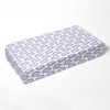 Bacati - Paisley Printed Purple Aqua Teal 100 percent Cotton Universal Baby US Standard Crib or Toddler Bed Fitted Sheet - 2 of 4