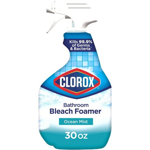 Clorox Bathroom Foamer With Bleach Spray Bottle Ocean Mist - 30 Fl Oz :  Target