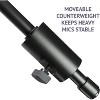 LyxPro Foldable Tripod Studio Mic Stand with Telescoping Boom Arm - 3 of 4