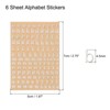 Unique Bargains 3D Small Self-Adhesive A to Z Letter Resin Sticker 6 Sheets - 2 of 4