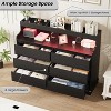 6 drawer dresser, modern wardrobe drawer organizer, wooden storage cabinet for bedroom, living room, entryway - 4 of 4