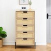 Modern Rattan 5/6 Drawers Dresser - 3 of 4