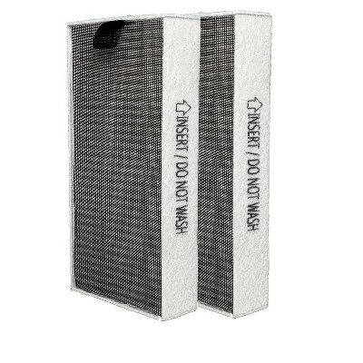 Nispira 2-in-1 True HEPA Replacement Filters For LG PuriCare Mini Portable Air Purifier AAFTMH01, 2 Packs
