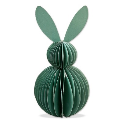 tag Bunny Paper Decor Small Seafoam Easter Tabletop Mantel Decorations 6.25 in