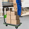 NAYSAYE Foldable Platform Dolly Heavy Duty Flatbed Cart with Swivel Wheels and Anti Slip Plate for Loading and Storage, Green, 28.74"*18.5"*32.68" - 2 of 4