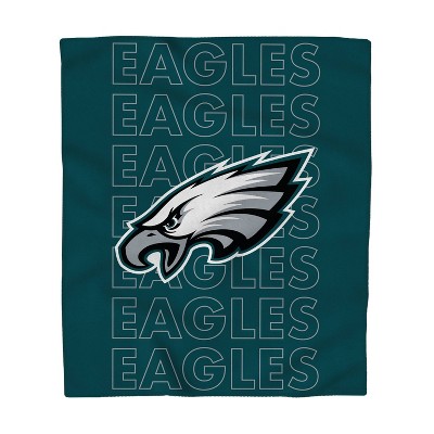 NFL Philadelphia Eagles Echo Team Wordmark Plush Blanket